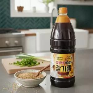 통참깨 100% 참기름 1.8L 대용량 참기름 식자재 업소용