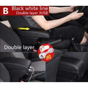 기아 레이 암레스트 박스, 뉴 레이 차량용 암레스트 박스, 센터 콘솔 수납 박스, 실내 개조용 USB 충전 카 액세서리