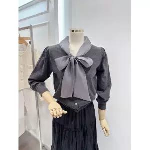 갤러리아 [ab.f.z]쉬폰 리본 브이넥 가디건(ATA1ZY39B)