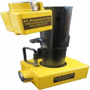 구스넥 원형 튜브 커플러 /히치 트레일러 잠금 콤보(트리맥스 퍽 잠금장치 2개 포함)