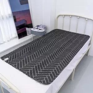 의료기 헤링본 카본 탄소무자계 전기요 대형 중형 온열매트 장판 세탁가능 저전력 싱글