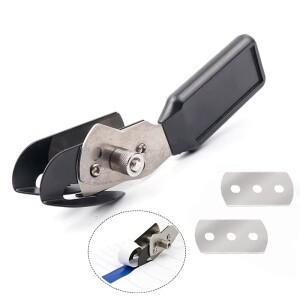 ALIWRAP 안전 더블 헤드 비닐 커터 나이프 자동차 랩 필름 페이퍼백 슬리 터 탄소 스티커 메탈 블레이드 절