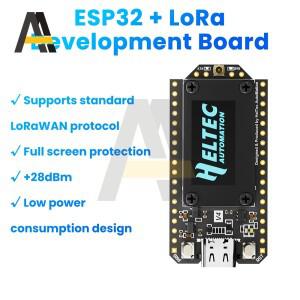 신형 헬텍 V4 0.96인치 OLED 태양광 전원 LoRa 32 개발 보드 GPS ESP32 SX1262 WiFi BLE 저전력 아두이노 I