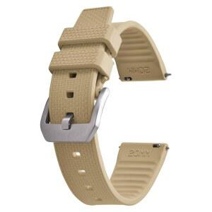 [미국배송] JWSPA 20MM 22MM 불소 FKM 고무 시계 스트랩 - 빠른 출시 U2002 교체 다이빙 스포츠 밴드 남성용