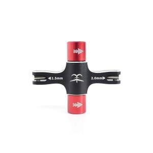 편도 베어링 도구가 내장된 TransTEC M5 쿼드 렌치 RC FPV 레이싱 드론용 1.5mm/2mm 스크루드라이버 릴리스