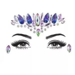 [라미컴퍼니]스티커 페이스 큐빅 메이크업 반짝이 보석 분장 얼굴 타투스티커 얼굴에붙이는 파티 쥬얼리