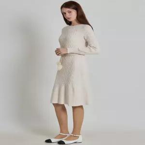 [오조크][오조크(OZOC)] 꽈배기 머메이드 니트 원피스 (택가격 79000원)