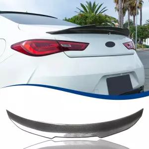 인피니티와 호환되는 XPHAZZ 리어 트렁크 스포일러 PSM 스타일(2017-2023 Q60S 카본 파이버 패턴)