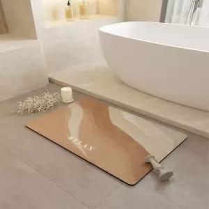 화장실 주방 빨아쓰는 발판 발 물기흡수 깔판 규조토 DESERT [fB80E30]