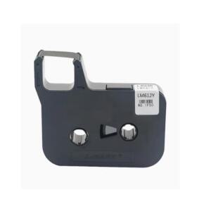 L-MARK 전자 레터링 기계 튜브 프린터용 LM-612Y 노란색 12mm 라벨 테이프 카세트 4개