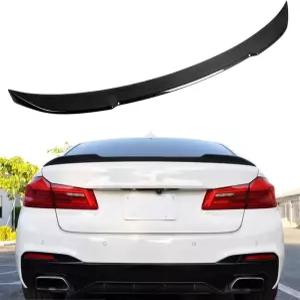 BMW 5 시리즈 G30 530i 540i F90 M5 카본 파이버 리어 트렁크 스포일러 윙 2017-2023에 적합합니다