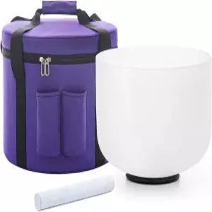 혜은 크리스탈 싱잉 볼 10인치 432Hz E 노트 쿼츠 사운드 명상 솔라 플렉서스 차크라 요가 힐링 에너지