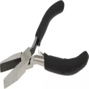 비드스미스 컬러-ID 플랫 노즈 플라이어 ？ 5인치(127mm) 레드 컴포트 그립 핸들 연마된 스틸 헤드와 더블