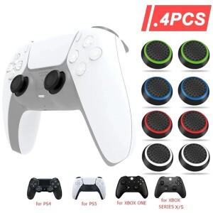 XBOX 호환 호환 One /360 호환  PS4 Pro 슬림 컨트롤러 Sony PS5/PS3/PS4 4Pcs 실리콘 젤  그립 커버