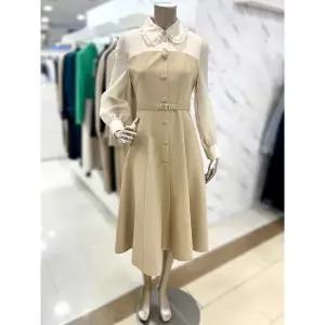 [미니멈] 세이브존01 배색 플레어 카라 원피스 MZAGWO1900 1 _P417046632