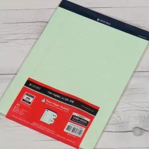 브랜빌 노트 리갈패드-그린 5권 A4 40매 유선 프로 대학 문구반점 공책