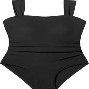 크리스원 소녀 수영복 원피스 여아 레트로 스퀘어 넥 조절 스트랩 9-16Y