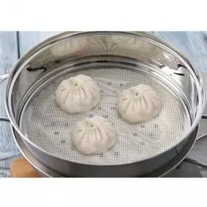 실리콘 만두찜 시트 찜용 찜시트 만두판 찜깔판 깔개 16cm