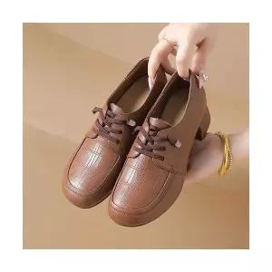 여친 가을 캐주얼 플랫 신발 스니커즈 진가죽 소프트슈즈 빅사이즈 슬립온 더블 단화 KS3