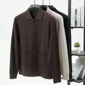 남성용 니트 캐주얼 터틀넥 칼라넥 포켓 아우터 카디건 스웨터 봄가을 리얼 원픽3