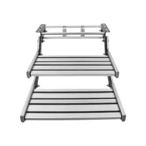 카라반 계단 접이식 보조 알루미늄 수동 받침 발판 폴딩 디딤대 트레일러 발받침 합금