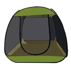 야외 대형 모기장 특대형 텐트 방충망 실외 테라스 원터치