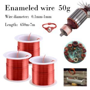 1-5 롤 고급 에나멜 구리선 0.1-1.0mm  정밀 코일용 빨간색 자석선  보석 비즈  DIY 전자 제품