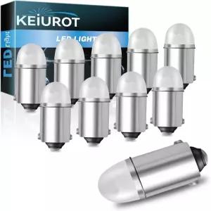 케이우로 1893 LED 전구 1895 1815 1816 53 57 표시등용 BA9S 자동차 돔 지도 트렁크 번호판 제공 스텝
