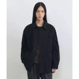 매장정품인사일런스 INSILENCE 백사틴 프렌치 워크 자켓 BLACKIM2D4JK18BK110507
