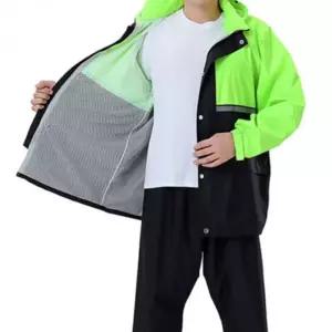 형광 라이딩 레인웨어 상하 오토바이 방수 우비 wYP5+6eLn