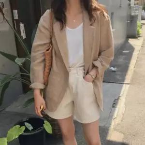 여성 1컬러 린넨자켓 BB133 아우터 의류