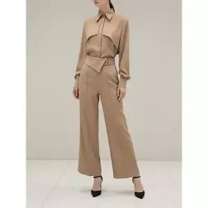 [헤레이스] 어깨패드 트렌치 브라우스 팬츠 셋업 YMSH26SS143_P417752135