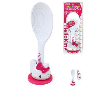 실리콘주걱 나무 밥 볶음 조리용 스텐드 캠핑용 위생 캐릭터 주걱 받침대 포함 헬로키티