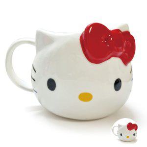 카페머그컵 커피머그 스텐 컵뚜껑 스텐 커플 머그컵 헬로키티 도기 입체 예쁜 390ml