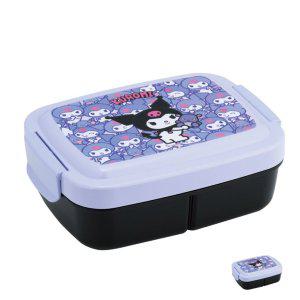 스텐도시락 유치원 소풍 찬합 반찬통 쿠로미 숨바꼭질 칸막이 일체형 도시락통 820ml