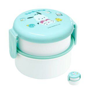 스텐도시락 직장인 유치원 소풍 찬합 반찬통 포차코 아이콘 원형 2단포크 포함 도시락통