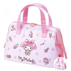 스텐도시락 직장인 유치원 반찬통 도시락가방 마이멜로디 수채 코스메 보냉 런치백 M 주머니