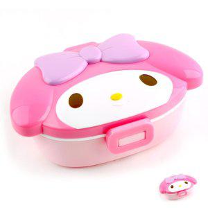 스텐도시락 직장인 유아 유치원 소풍 찬합 반찬통 마이멜로디 페이스 1단 도시락 360ML