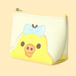 키이로이토리 사각 미니 파우치 1P 화장품 소지품 이어폰 소품 가방 수납