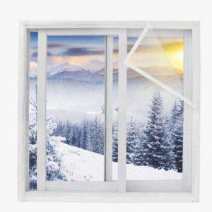 탈부착 외풍차단 찍찍이 바람막이 비닐 100X180