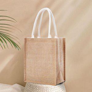 린넨 에코백 소형 린넨가방 여름에코백 무지에코백 미