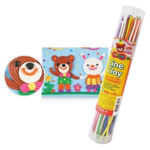 TORU 라인 클레이 12색 48pcs 1세트 라인클레이 토루