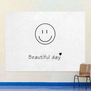 포스터 L 대형 패브릭 스마일