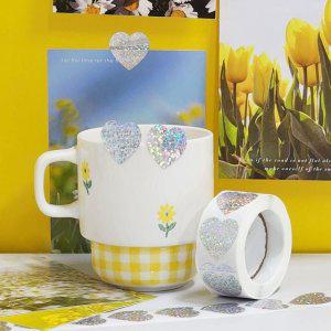 씰링 스티커 하트 반짝이