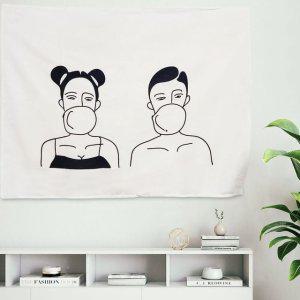 M 포스터 커플풍선껌 대형 패브릭