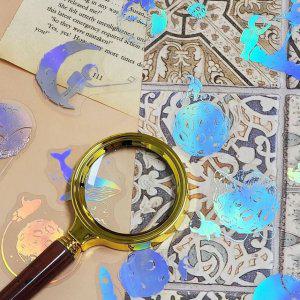 반투명 홀로그램 우주 스티커 PET