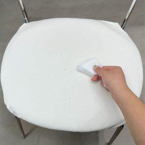 의자커버 가죽 화이트 리폼 식탁의자