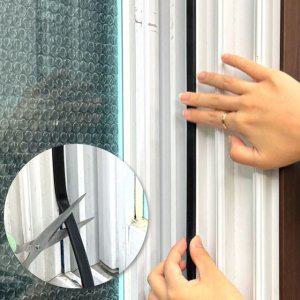 6mm 6m 현관문 고무패킹 블랙 x 틈새막이