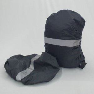 방수커버 45L 반사밴드 배낭 책가방 블랙