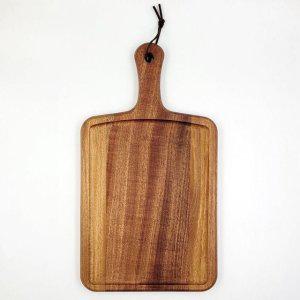 플레이팅 도마 손잡이 흑단나무 아카시아